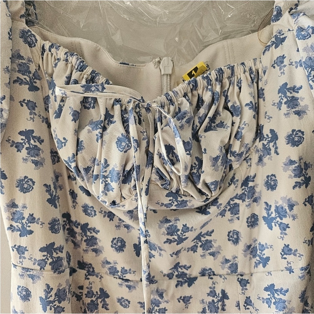 House of CB Tallulah blue/white dress - Picture 4 of 6